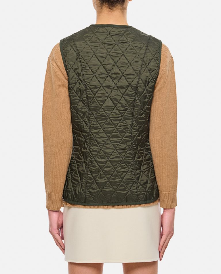 Shop Barbour Fleece Betty Liner Vest In Green