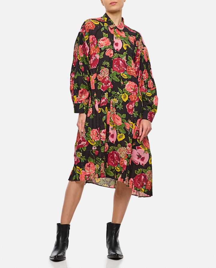 Junya Watanabe - FLOWER PATTERN PRINTED SHIRT DRESS_2