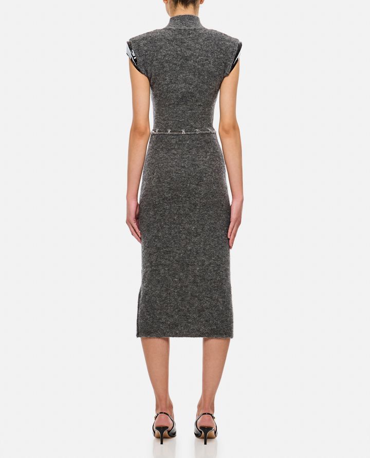 Sportmax - ALBINO CUT-OUT MOHAIR DRESS_3