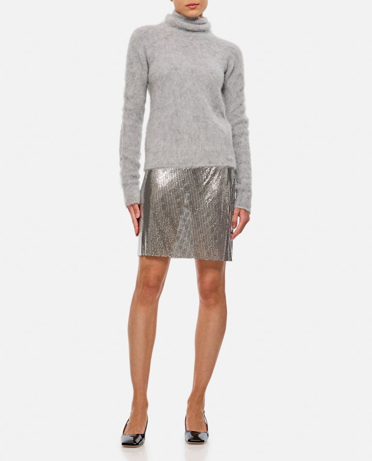 Shop Sportmax Elgar Bottle Neck Alpaca Pullover In Grey