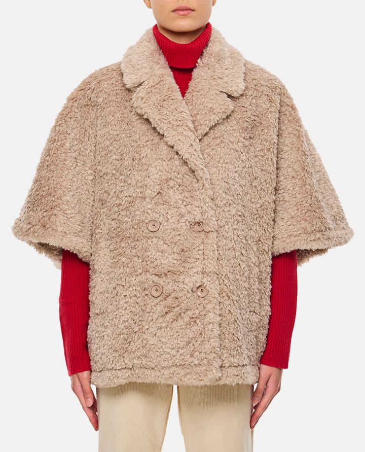 Herno - FAUX FUR CROPPED CURLY CAPE_1