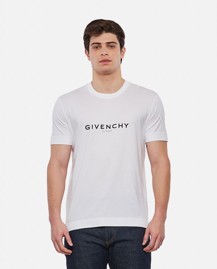 Givenchy - GIVENCHY - SLIM FIT WHITE COTTON T-SHIRT_4