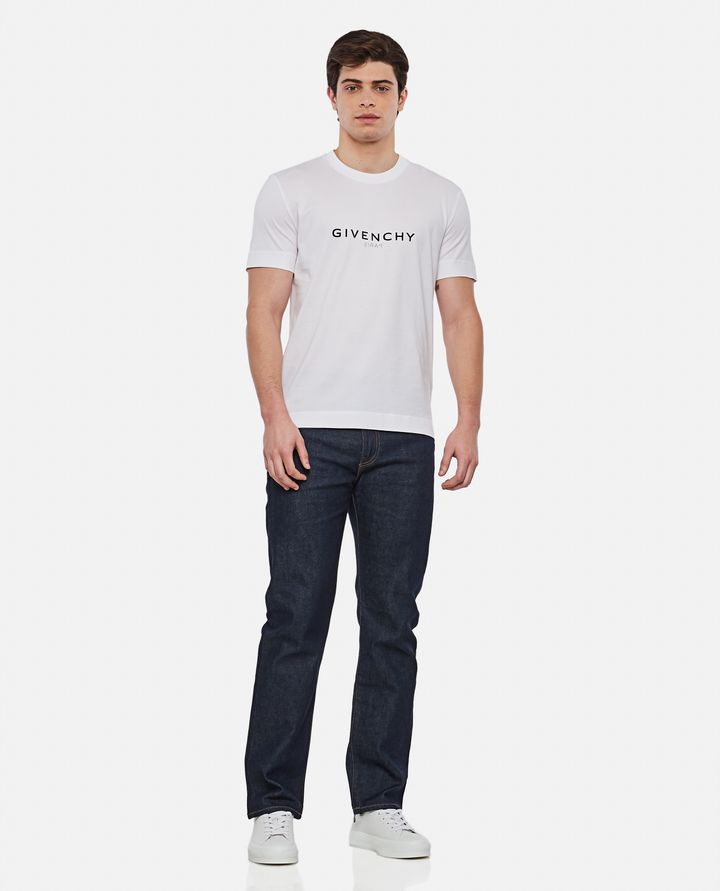 Givenchy - GIVENCHY - SLIM FIT WHITE COTTON T-SHIRT_7