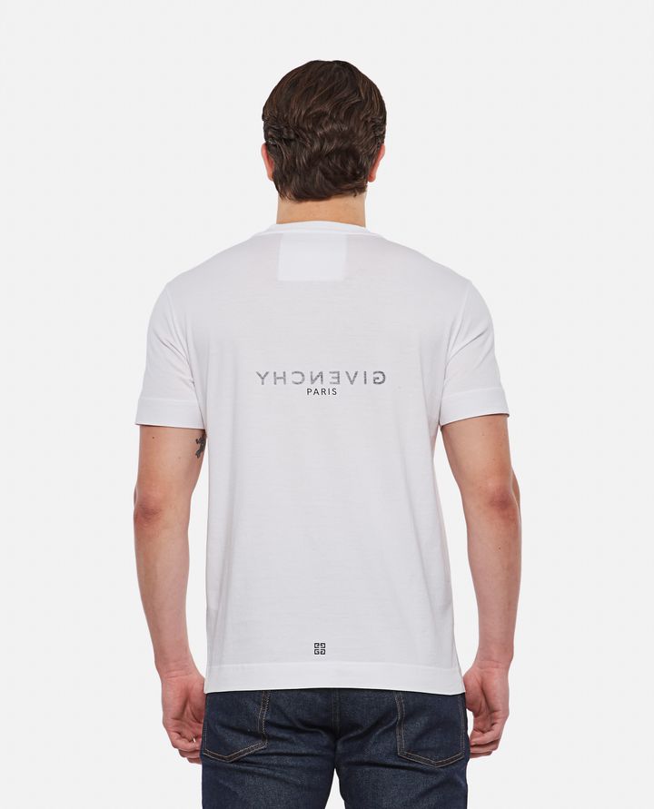 Givenchy - GIVENCHY - SLIM FIT WHITE COTTON T-SHIRT_11