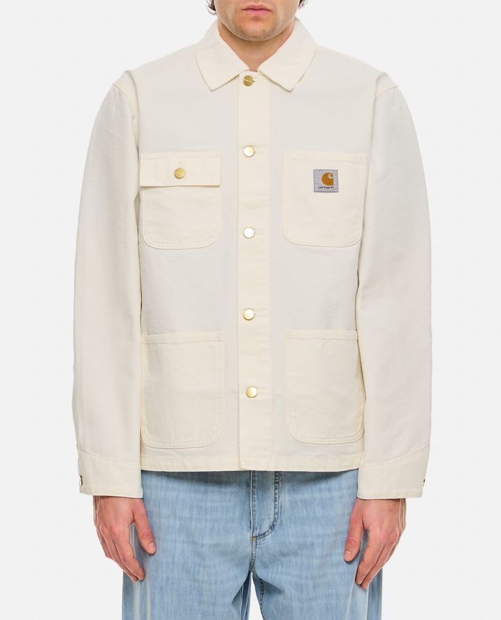 Carhartt WIP - MEN'S WHITE MICHIGAN JACKET IN ORGANIC COTTON - CARHARTT WIP_2