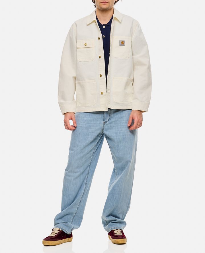 Carhartt WIP - MEN'S WHITE MICHIGAN JACKET IN ORGANIC COTTON - CARHARTT WIP_4