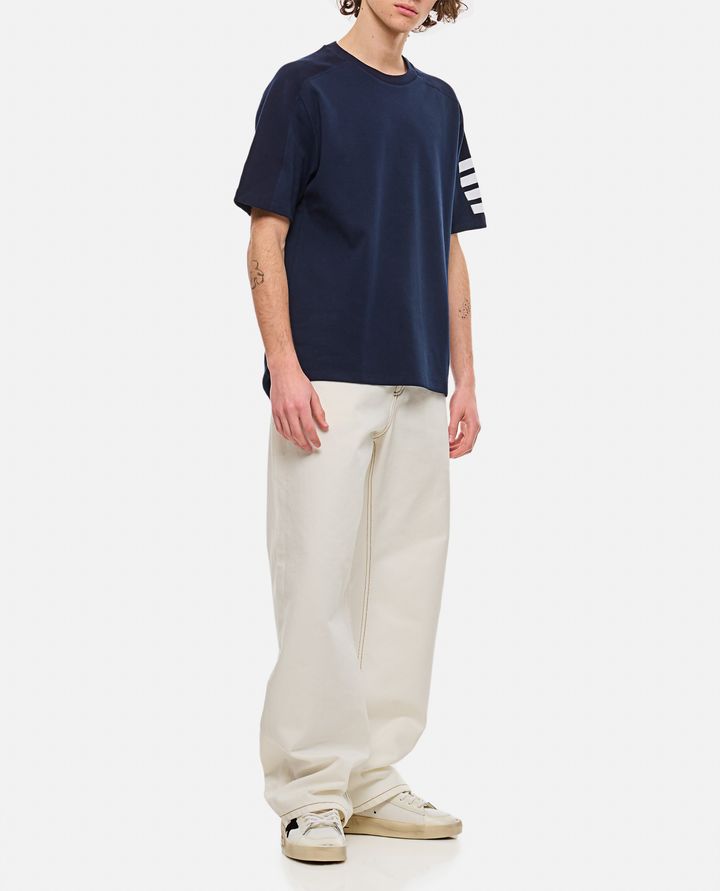 Thom Browne - 4 BAR STRIPE COTTON T-SHIRT_4