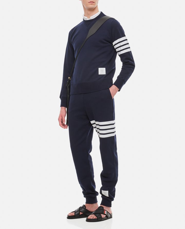 Thom Browne - MEN'S CLASSIC LOOPBACK FELPA 4 BAR PANTS - THOM BROWNE_10