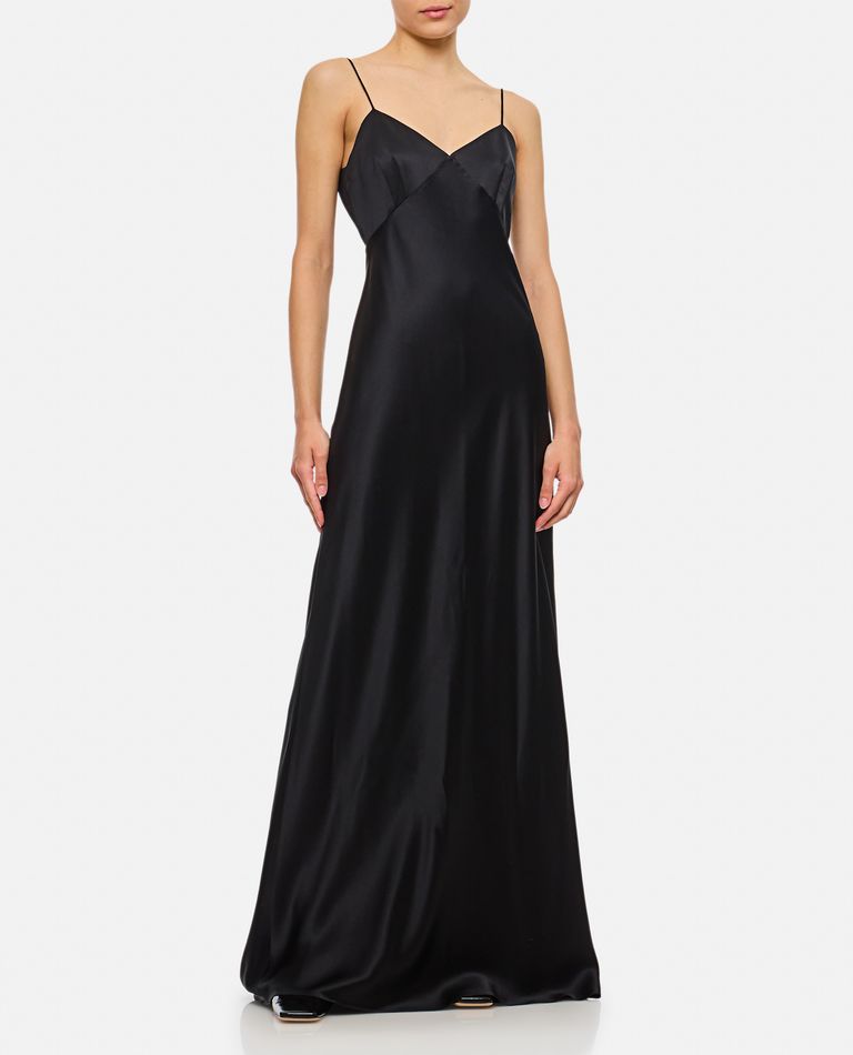 Shop Max Mara Riccio Long Dress In Black