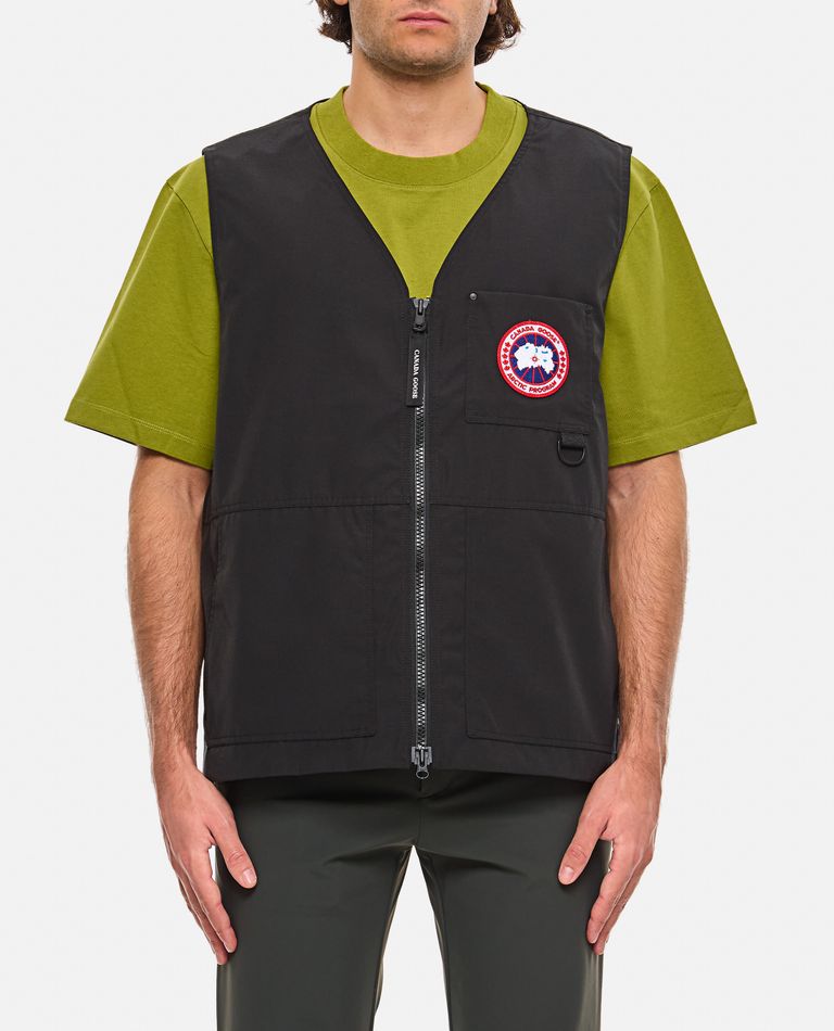 Shop Canada Goose Cg Canmore Vest In Black