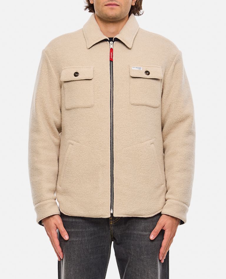 Shop Fay Over Shirt-jacket Archive In Beige