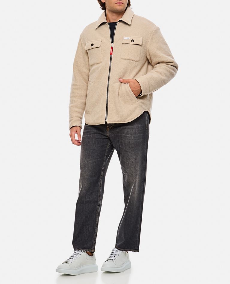 Shop Fay Over Shirt-jacket Archive In Beige