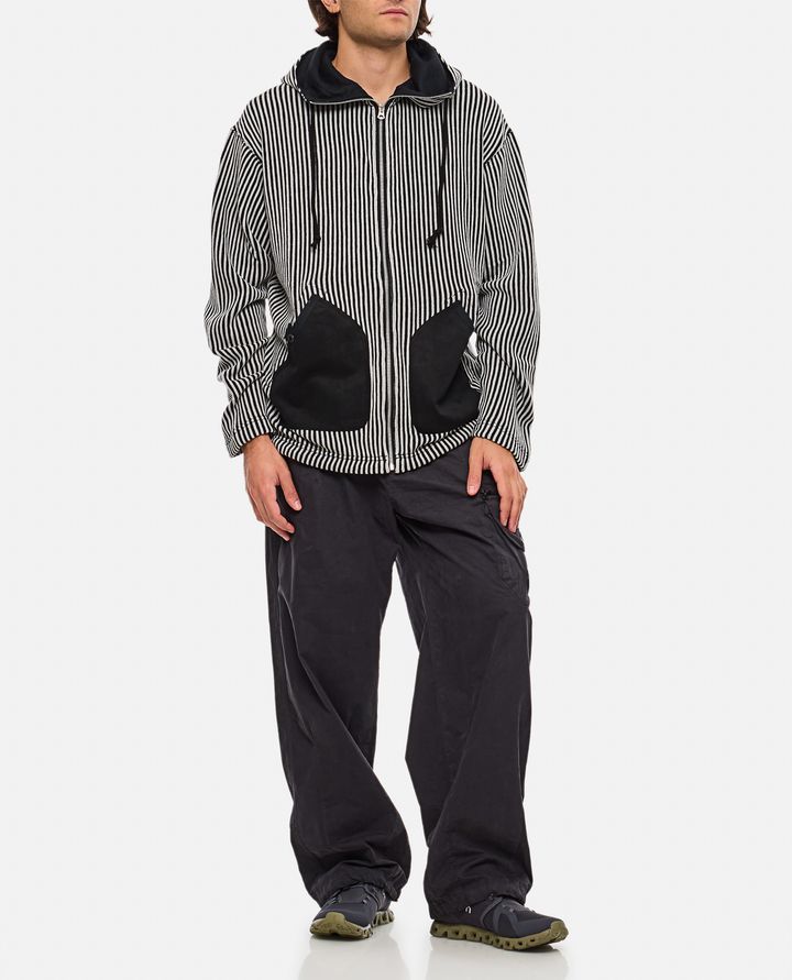 Junya Watanabe - ZIPPED HOODED SWEATSHIRT_2