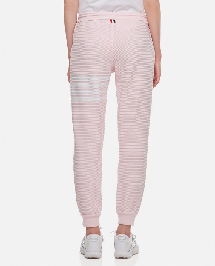 Thom Browne - LIGHT PINK OTTOMAN RIB 4-BAR SWEATPANT_3