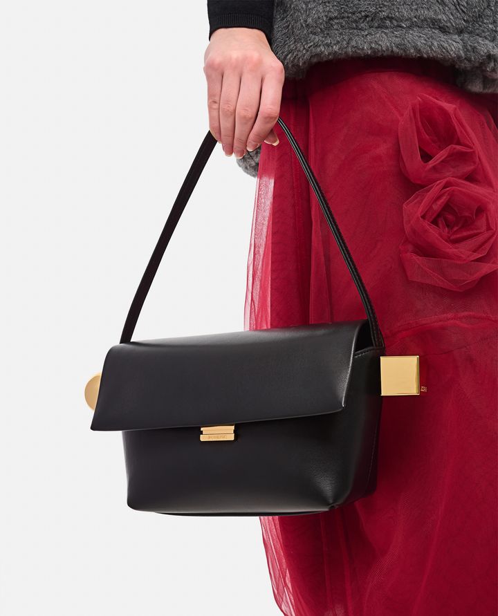 Jacquemus - LE ROND CARRE LEATHER SHOULDER BAG_5