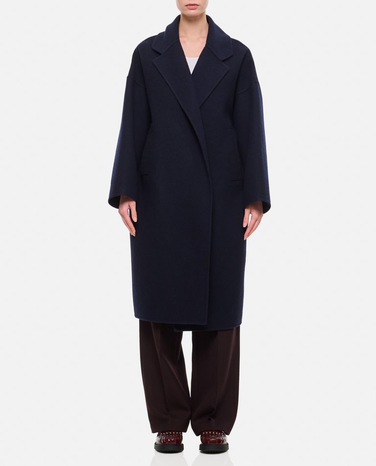 Shop Dušan Oversized Coat In Blue