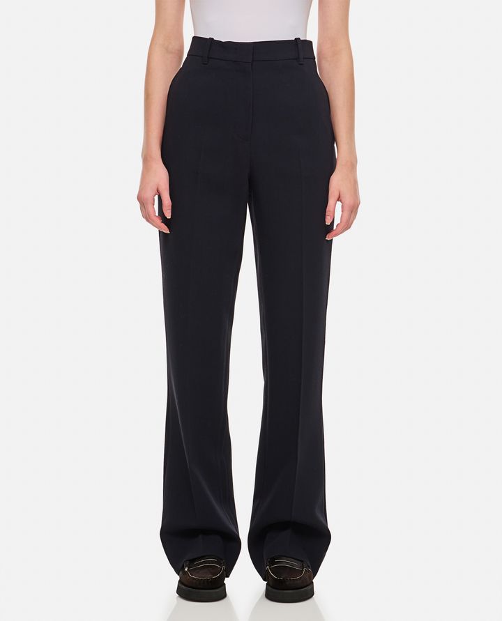 Golden Goose - VISCOSE AND WOOL CREPE RELAXED PANTS_1