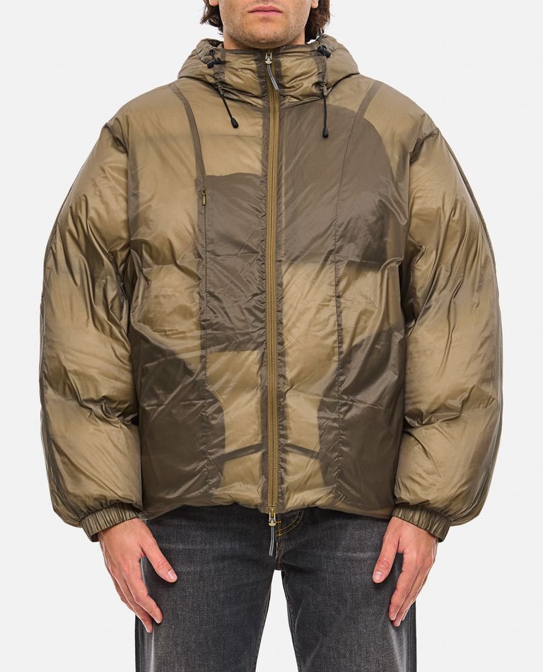 Shop Roa Smooth Down Jacket In Beige