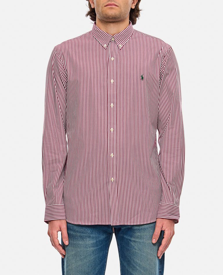 Shop Polo Ralph Lauren Long Sleeve-sport Shirt In Red