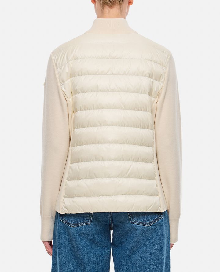 Moncler - KNITTED SLEEVES ZIP-UP JACKET_3