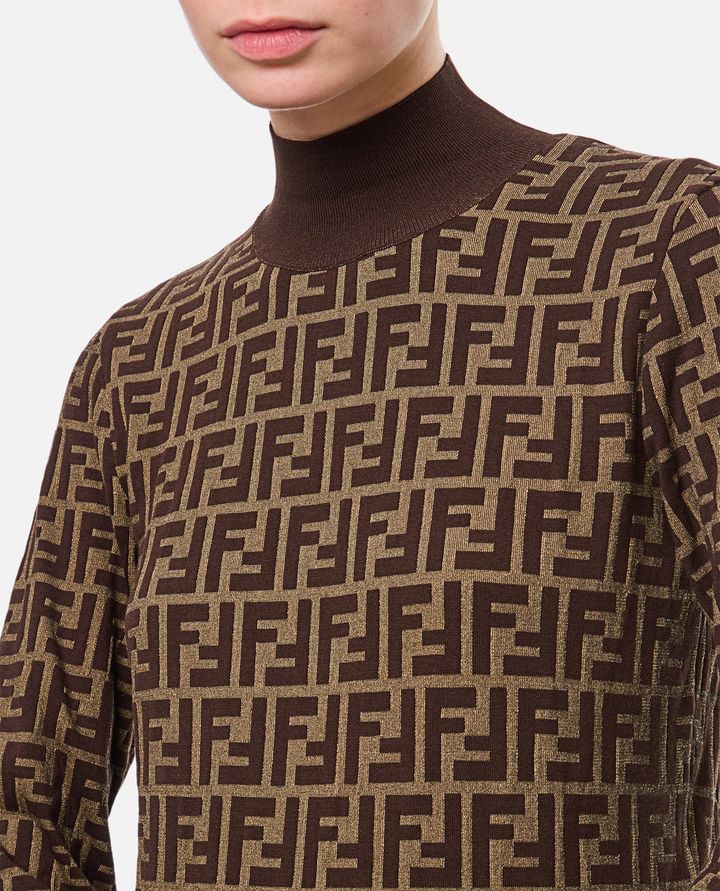 Fendi - COTTON KNIT FF LONG SLEEVE PULLOVER_4