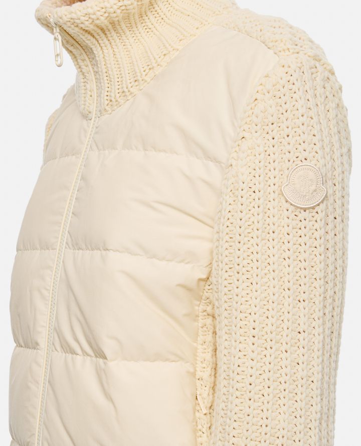 Moncler - GIACCA CON MANICHE IN MAGLIA_4