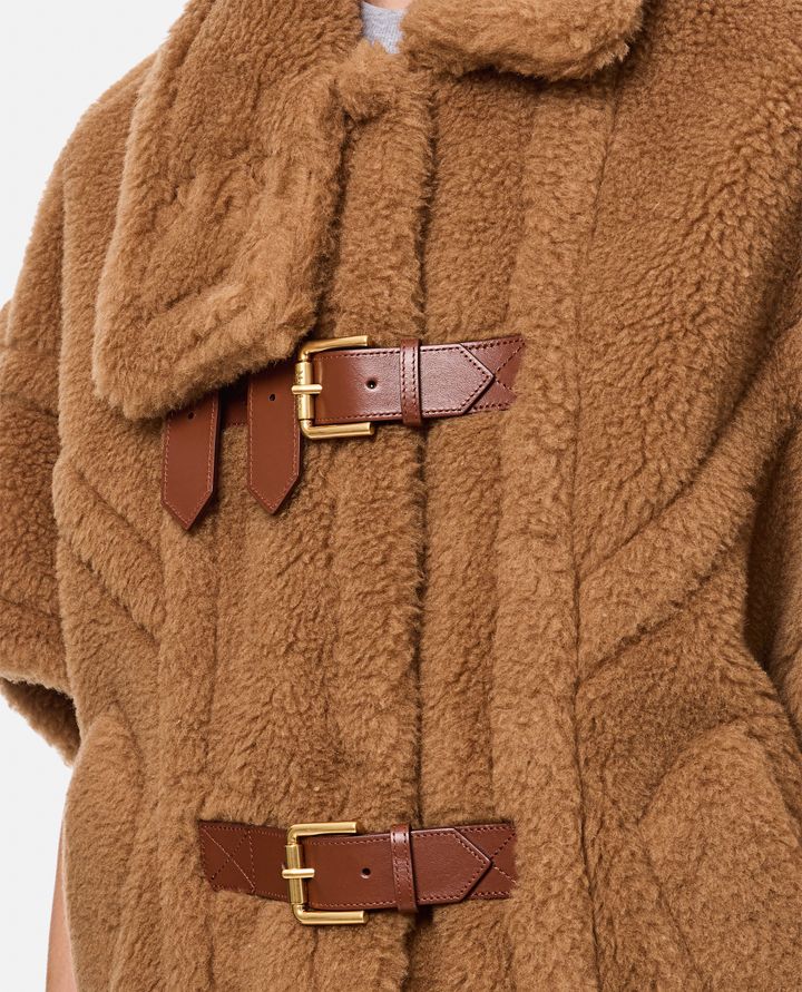 Max Mara - NEW RODANO BUCKLE DETAIL TEDDY CAPE_4