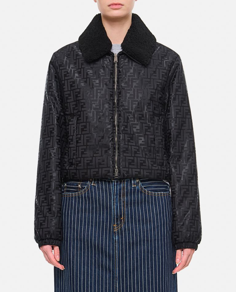 FRONT ZIPPED FF JACQUARD JACKET for Women - Fendi | Biffi