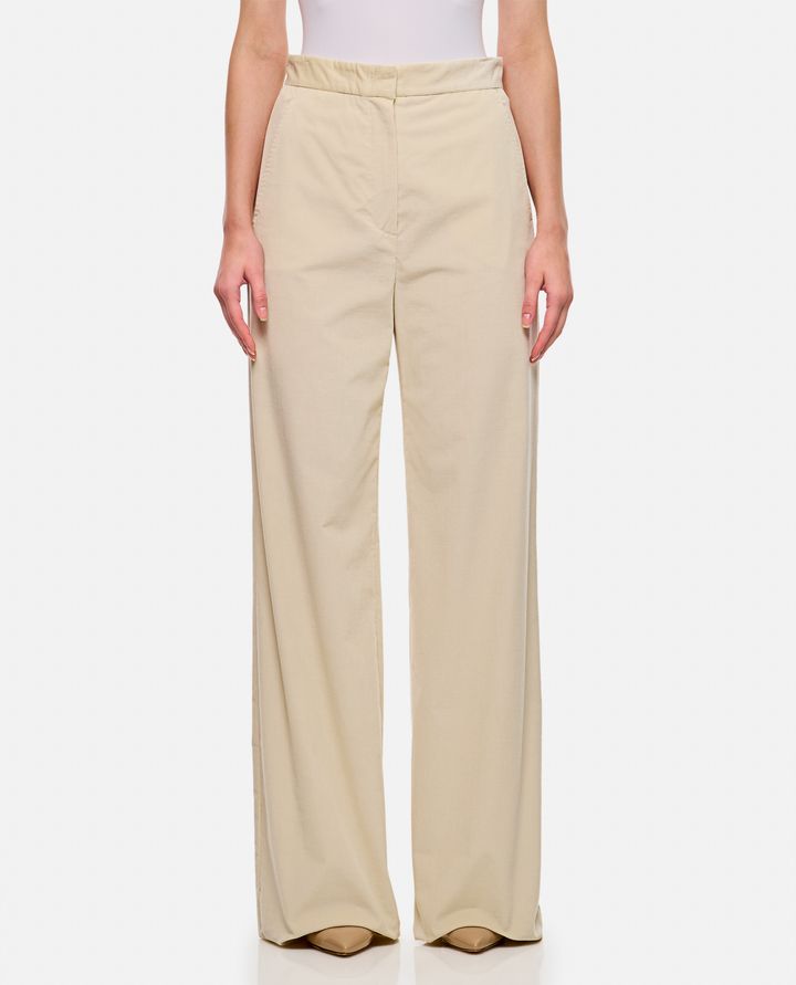 Max Mara - TRITONE VELVET FLARED PANTS_1