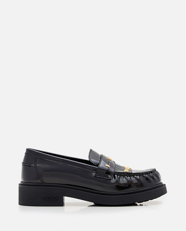 Fendi - LEATHER LOAFER WITH STUDS_1