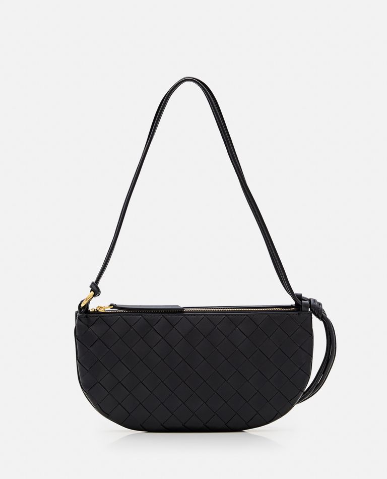 Shop Bottega Veneta Gemelli Double Pouch In Black