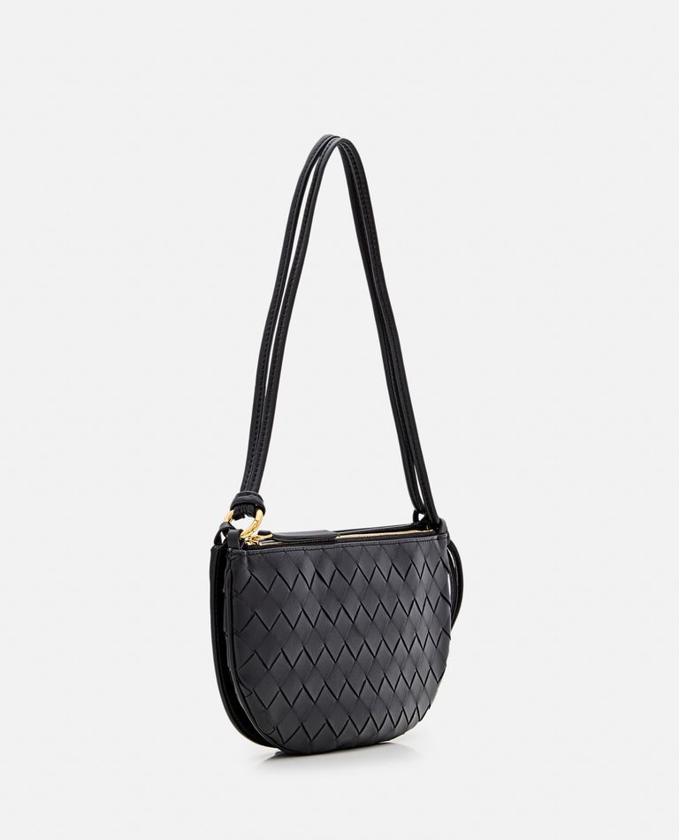 Shop Bottega Veneta Gemelli Double Pouch In Black