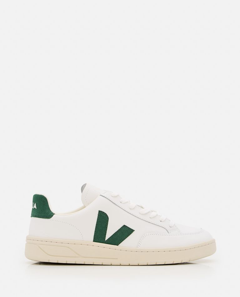 Shop Veja V 12 Leather Sneakers In White