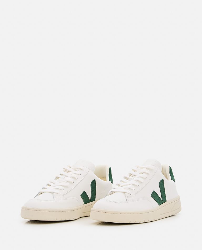 Shop Veja V 12 Leather Sneakers In White