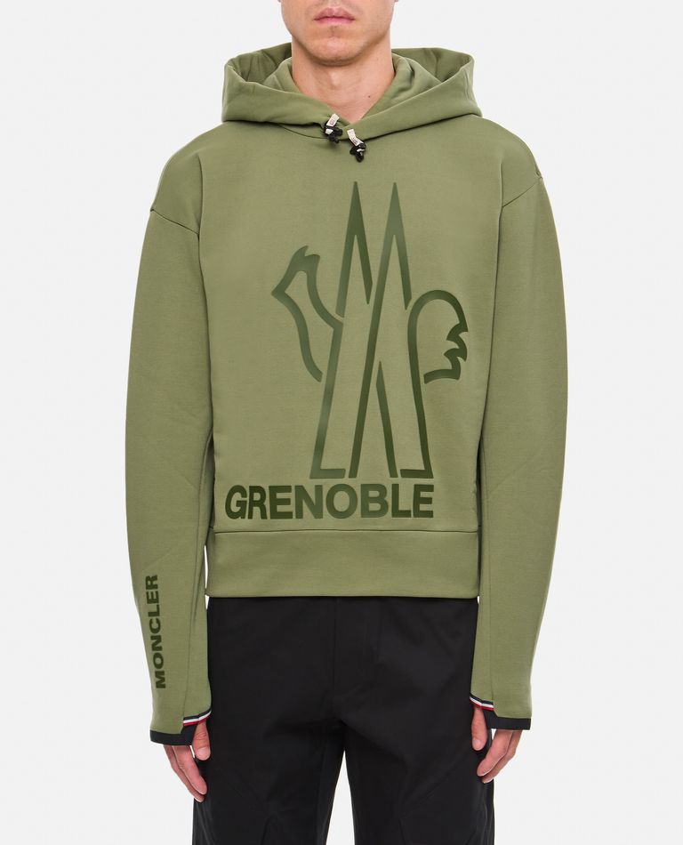 Moncler Hoodie Sweatshirt In Green