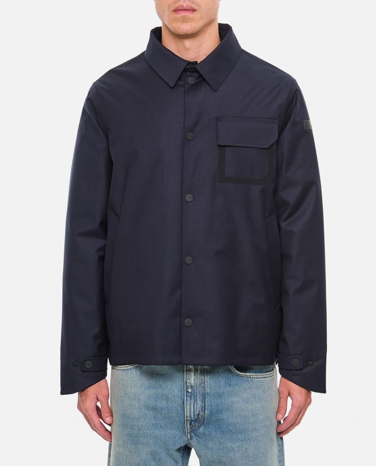 Shop Roberto Ricci Design Terzilio Floating Overshirt Jkt In Blue