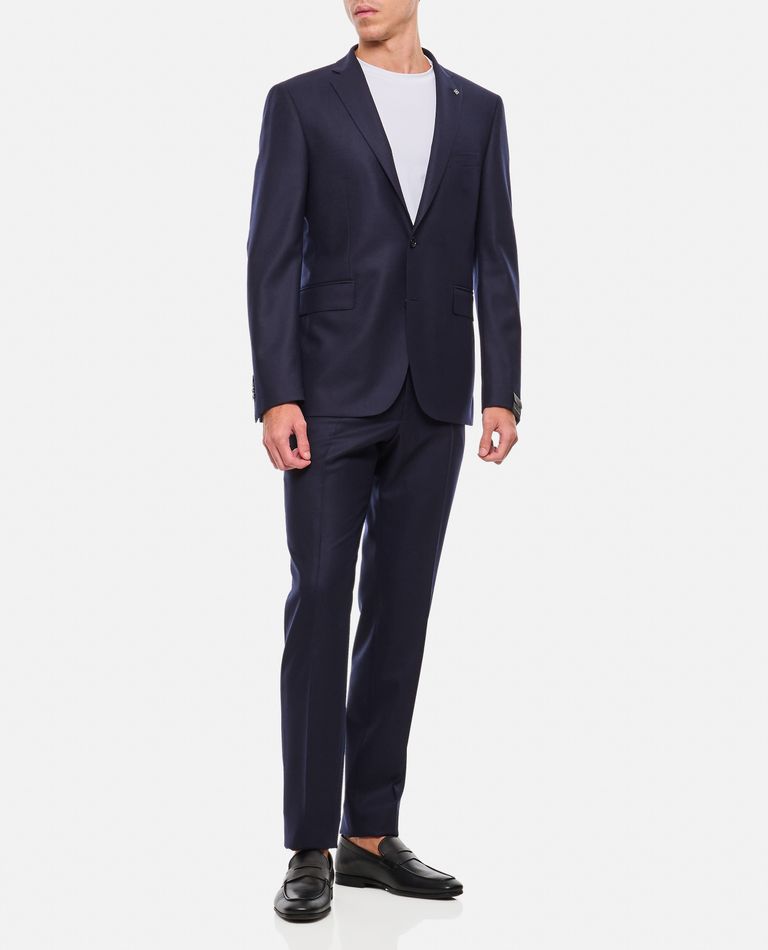 Shop Tagliatore Suit In Blue