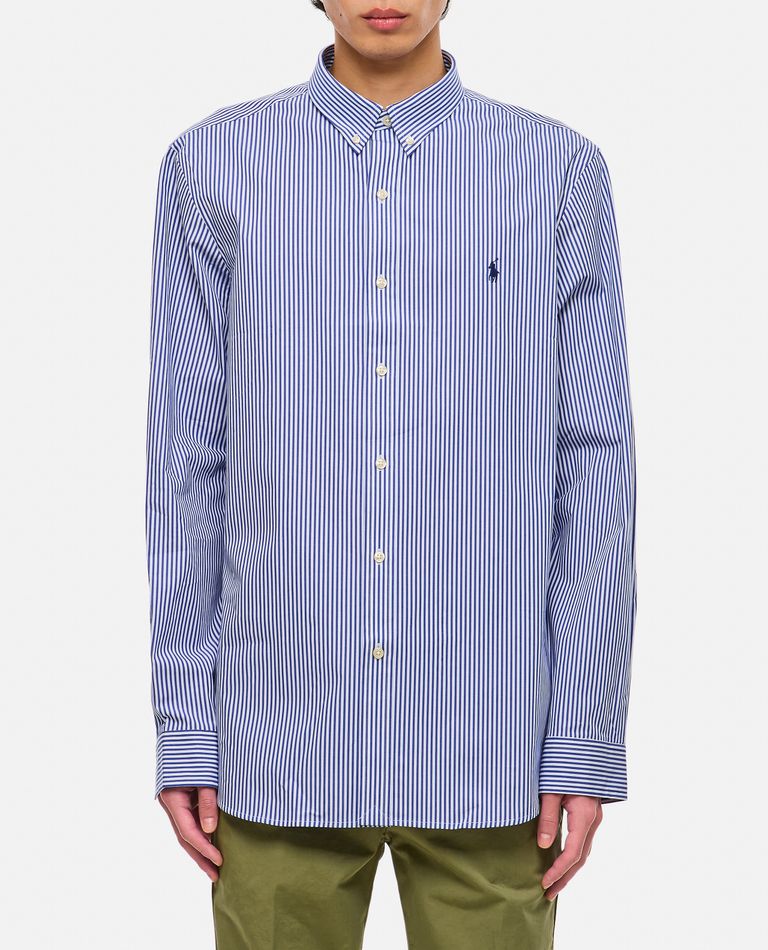 Shop Polo Ralph Lauren Cotton Sport Shirt In Sky Blue