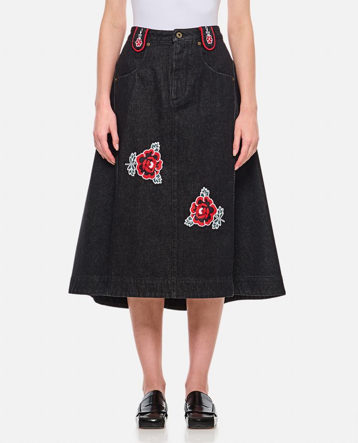 Molly Goddard - ABI DENIM MIID SKIRT_1