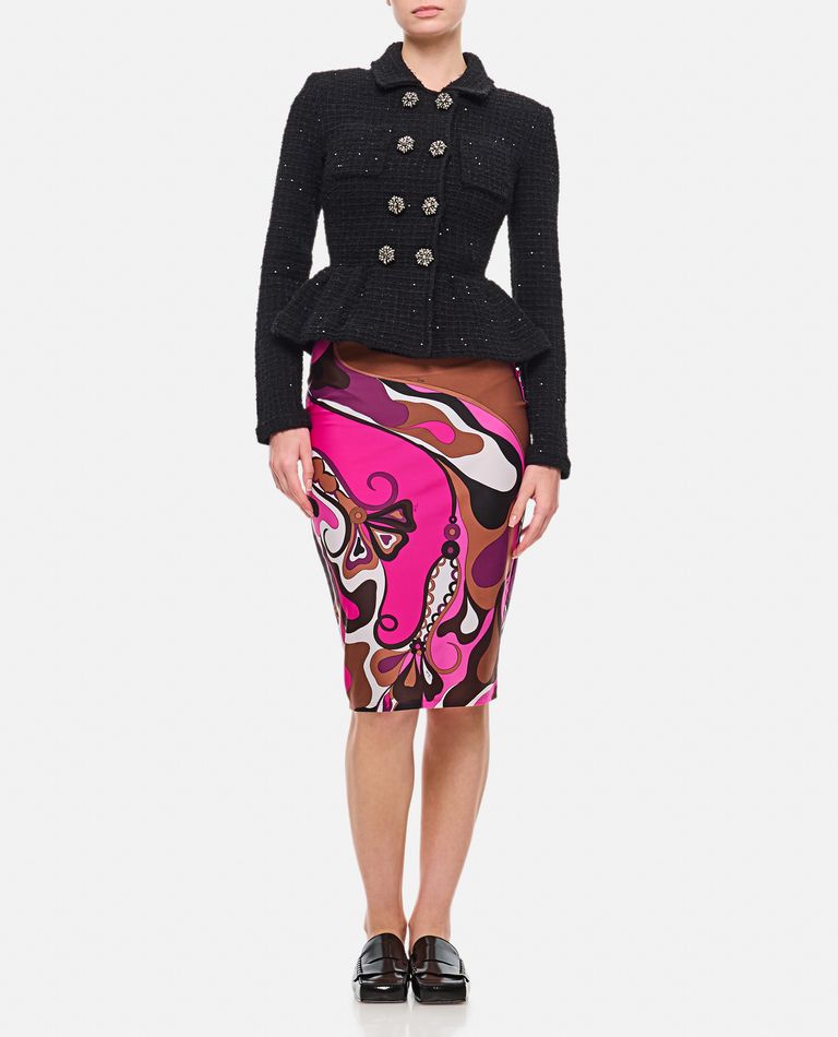 Shop Emilio Pucci Lycra Skirt In Multicolor