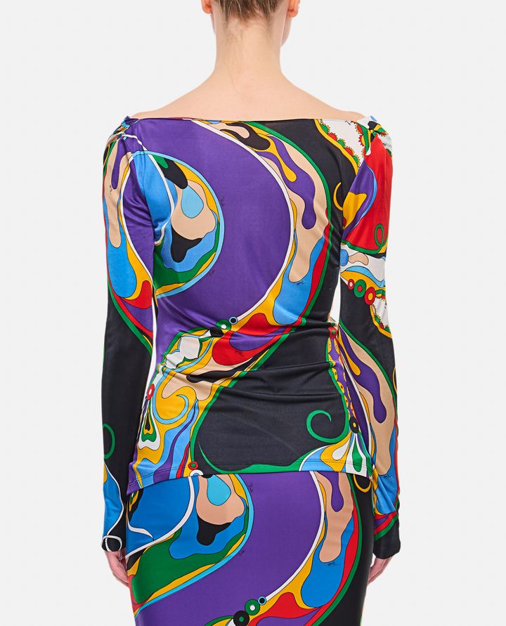 Emilio Pucci - MAGLIA A MANICHE LUNGHE MULTICOLOR_3