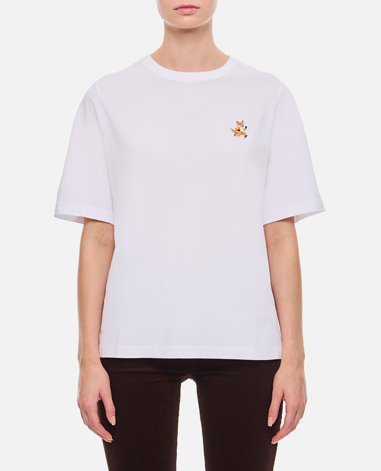 Maison Kitsuné Speedy Fox Patch Comfort Tee-shirt In White