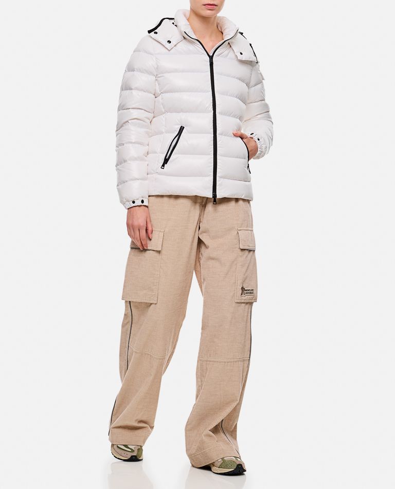 Shop Moncler Cargo Pants In Rose