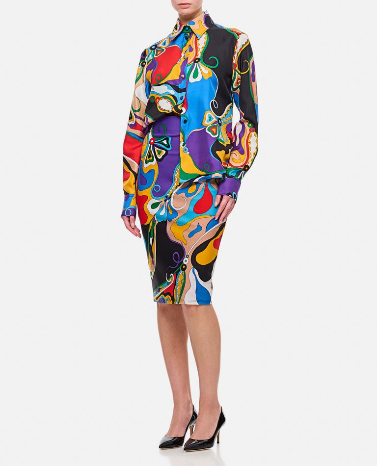 EMILIO PUCCI SILK TWILL LONG SLEEVES SHIRT 