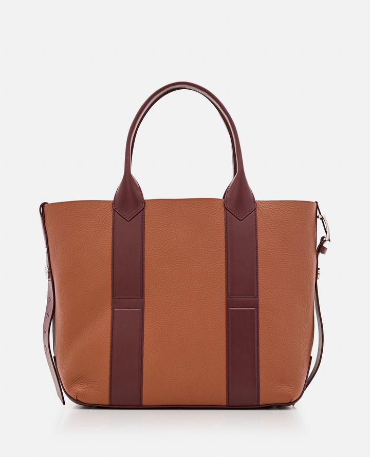 Hogan - MEDIUM SCRIPT LEATHER SHOPPING BAG_6