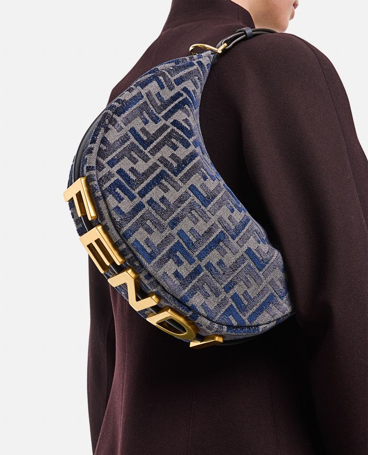 Fendi - SMALL FENDIGRAPHY JACQUARD FF SHOULDER BAG_3