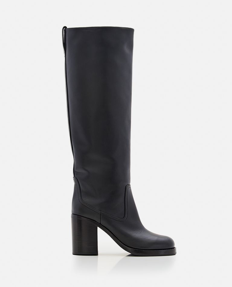 Shop Paris Texas Alexandra Leather Boot In Black