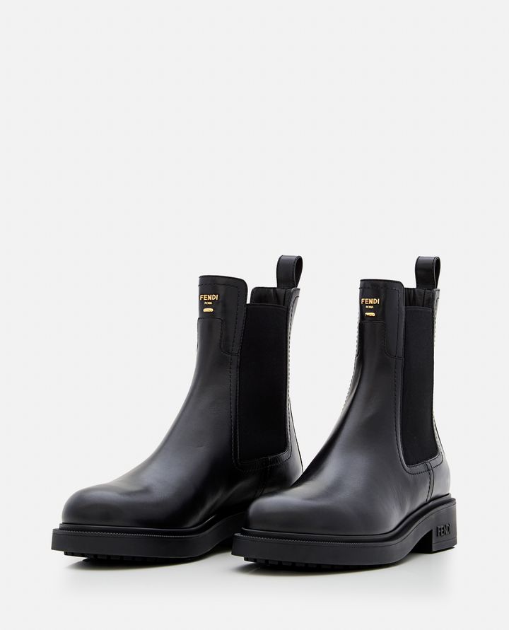 Fendi - FLAT LEATHER BOOTS_2