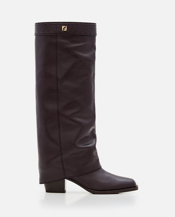 Fendi - HEELED POINTED CALFSKIN BOOT_1