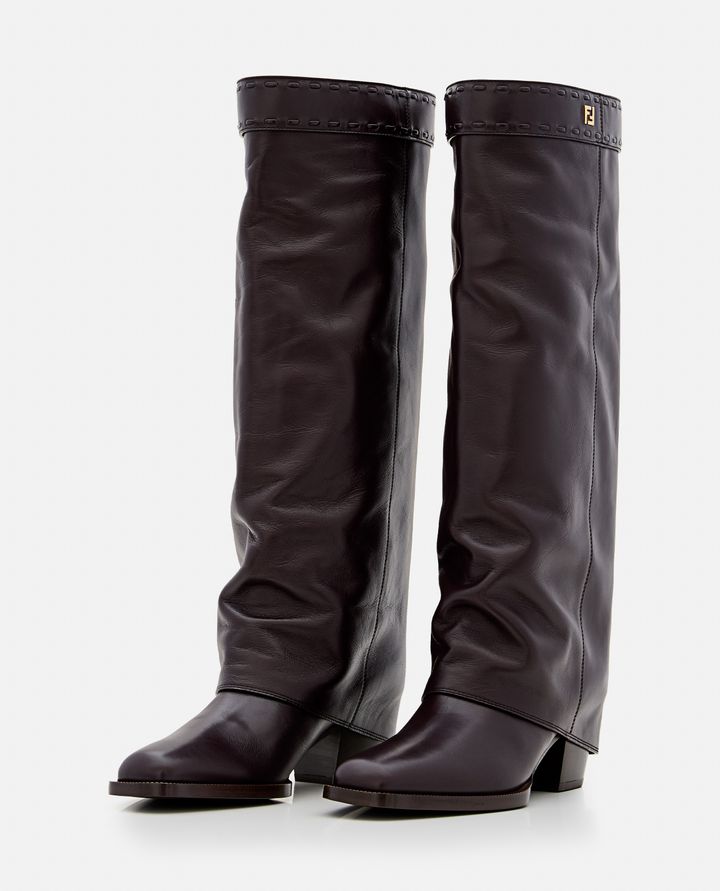 Fendi - HEELED POINTED CALFSKIN BOOT_2